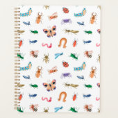 Cute Colorful Insect Pattern Planner (Voorkant)
