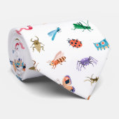 Cute Colorful Insect Pattern Stropdas (Opgerold)