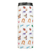 Cute Colorful Insect Pattern Thermosbeker (Achterkant)