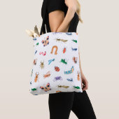 Cute Colorful Insect Pattern Tote Bag (Dichtbij)