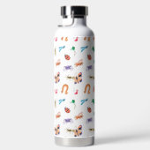 Cute Colorful Insect Pattern Waterfles (Rechts)