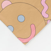 Cute Colorful Kerstkerst-ontbijtpatroon Fleece Deken (Hoek)