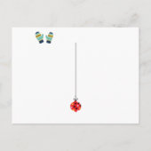 Cute Colorful Kerstmis Dank u Briefkaart (Achterkant)