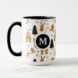 Cute Colorful KerstSymbols Patroon Mok