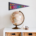 Cute Colorful Kindergarten Pennant Flag Wimpel Vlag<br><div class="desc">Cute Colorful Kindergarten Pennant Flag</div>