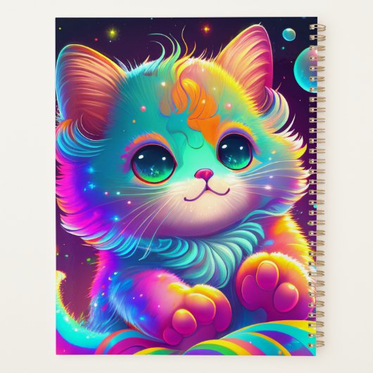 Cute Colorful Kitten Planner (Achterkant)