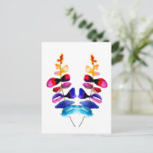 Cute colorful leaves watercolor briefkaart (Staand voorkant)