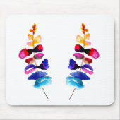 Cute colorful leaves watercolor muismat (Voorkant)