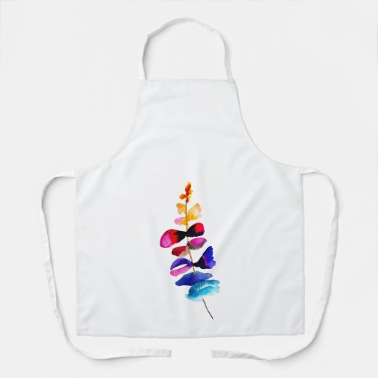 Cute colorful leaves watercolor schort (Voorkant)