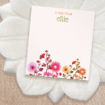 Cute Colorful Light roze Wildflower Floral Notitieblok<br><div class="desc">Voor extra overeenkomende marketingmaterialen kunt u contact met mij opnemen op maurareed.designs@gmail.com. Voor meer premade logo's bezoekt u de logoevolutie.co. Oorspronkelijk ontwerp van Maura Reed.</div>