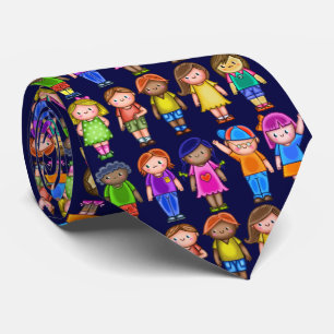 Cute Colorful Little Happy Kawaii Kinder Stropdas