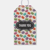 Cute Colorful Macarons Pattern Dank u Cadeaulabel (Voorkant)