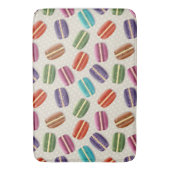 Cute Colorful Macarons Pattern met Polka Dots Badmat (Voorkant Verticaal)