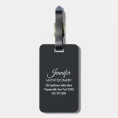 Cute Colorful Macarons Pattern met Polka Dots Bagagelabel (Achterkant verticaal)