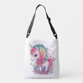 Cute Colorful Magical Creater Unicorn Artwork | Crossbody Tas (Achterkant)