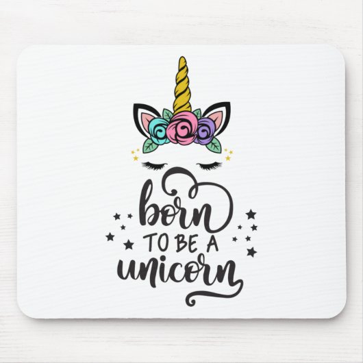 Cute Colorful Magical Unicorn Muismat (Voorkant)