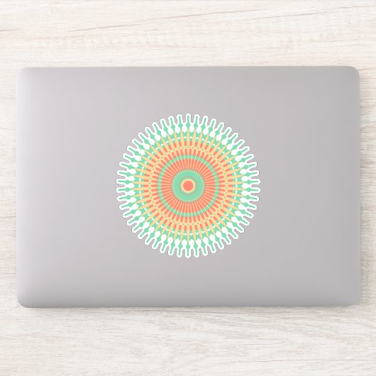 Cute Colorful Mandala art Sticker (Computer)