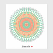 Cute Colorful Mandala art Sticker (Vel)