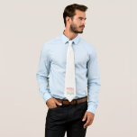 Cute Colorful Modern Christmas Stropdas<br><div class="desc">Modern Christmas neck tie featuring a cute and fun design with "Merry and Bright" in cheerful pastel pink and green casual lettering.</div>