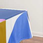 Cute Colorful Modern Geometric Shapes Blue Paars Tafelkleed (Voorbeeld)