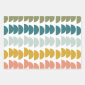 Cute Colorful Modern Geometric Shapes Variant Inpakpapier Vel (Voorkant 3)