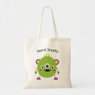 Cute Colorful Monster, persoonlijk Tote Bag