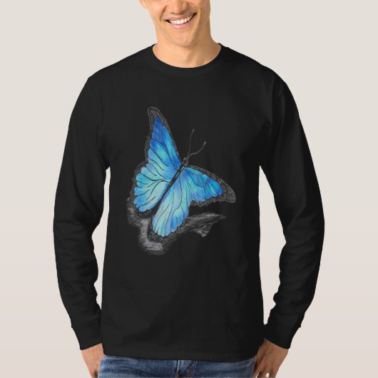 Cute Colorful Multicolor Butterfly T-shirt (Voorkant)