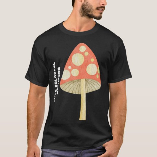 Cute Colorful Mushroom T-shirt (Voorkant)
