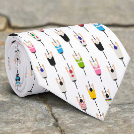 Cute Colorful National Cyclists Illustration Art Stropdas