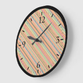 Cute Colorful native aztec-ontwerp Grote Klok (Hoek)