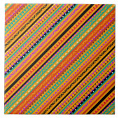 Cute Colorful native aztec-ontwerp Tegeltje (Voorkant)