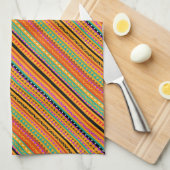 Cute Colorful native aztec-ontwerp Theedoek (Quarter Fold)