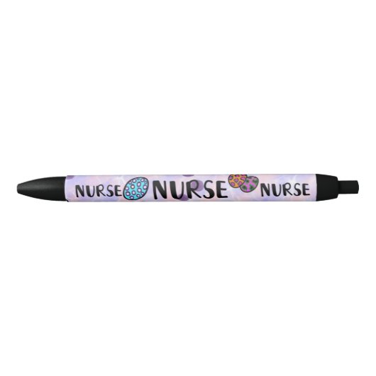 Cute Colorful Nurse Paarse Pen (Voorkant)