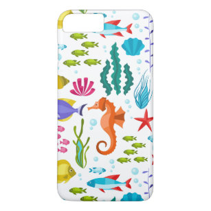 Cute colorful Ocean animal illustration Case-Mate iPhone Case