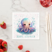 Cute Colorful Octopus Baby shower Servet (Insitu)