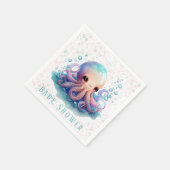 Cute Colorful Octopus Baby shower Servet (Hoek)