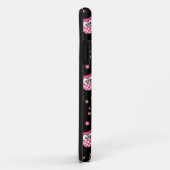 Cute Colorful Owls iPhone Case (zwart) (Achterkant/rechts)