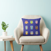 Cute Colorful Owls Kinder Sierkussen (Stoel)