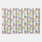 Cute Colorful Ownership on the Branch Theedoek (Horizontaal)