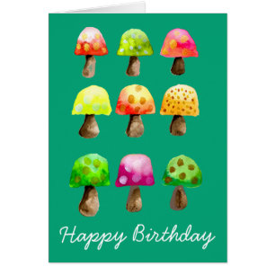 Cute colorful paddenstoelen