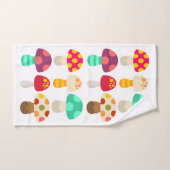 Cute colorful paddenstoelen bad handdoek (Handdoek)