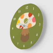Cute colorful paddenstoelen grote klok (Hoek)