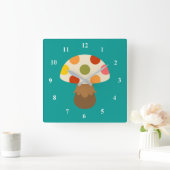 Cute colorful paddenstoelen grote klok (Huis)