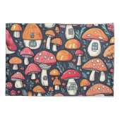 Cute colorful paddenstoelen kussensloop (Achterkant)