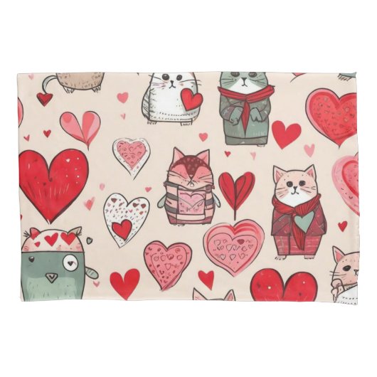 Cute colorful paddenstoelen kussensloop (Voorkant)