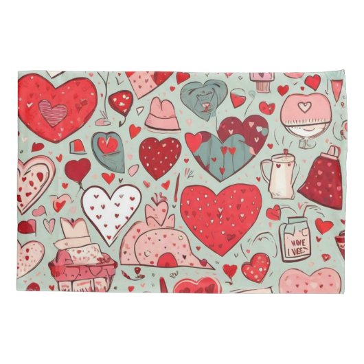 Cute colorful paddenstoelen kussensloop (Achterkant)