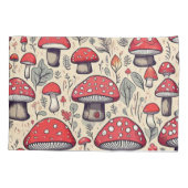 Cute colorful paddenstoelen kussensloop (Achterkant)