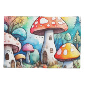 Cute colorful paddenstoelen kussensloop (Achterkant)
