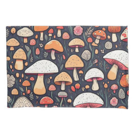 Cute colorful paddenstoelen kussensloop