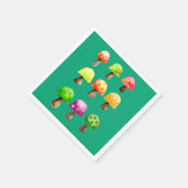 Cute colorful paddenstoelen luiers servet (Hoek)